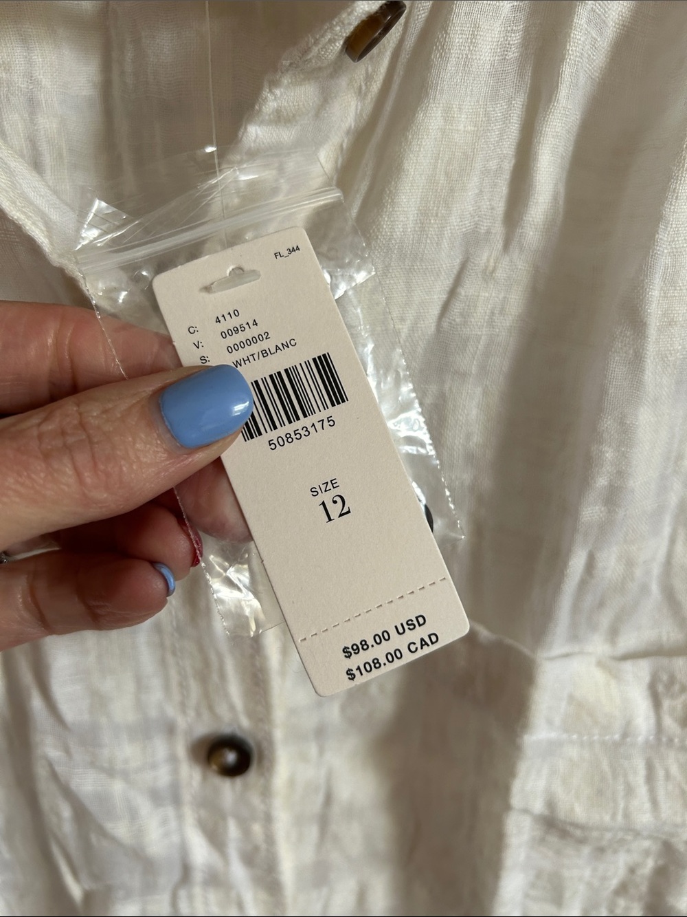 Anthropologie Pilcro and the letterpress Linen Shirt(size 12) - Picture 7 of 11